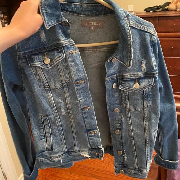 Just USA Light Denim Jean Jacket - Picture 1 of 2